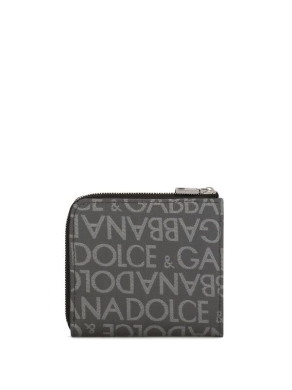 Dolce & Gabbana logo-plaque jacquard wallet - Image 2