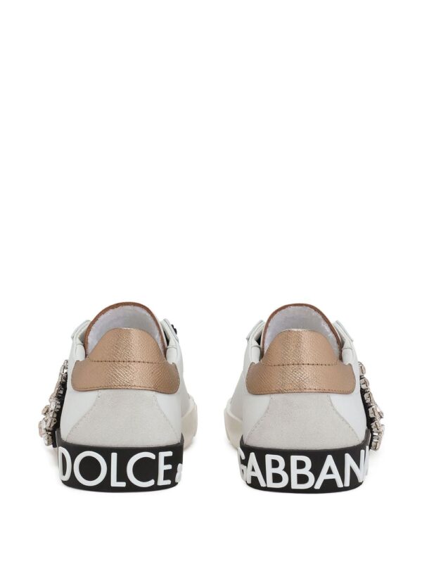 Dolce & Gabbana Portofino rhinestone-embellished sneakers - Image 3