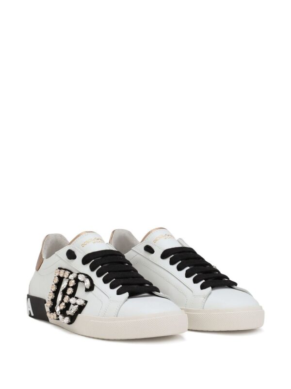 Dolce & Gabbana Portofino rhinestone-embellished sneakers - Image 2