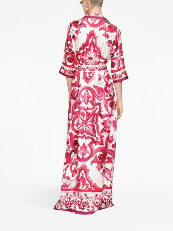 Dolce & Gabbana Majolica V-neck maxidress - Image 4