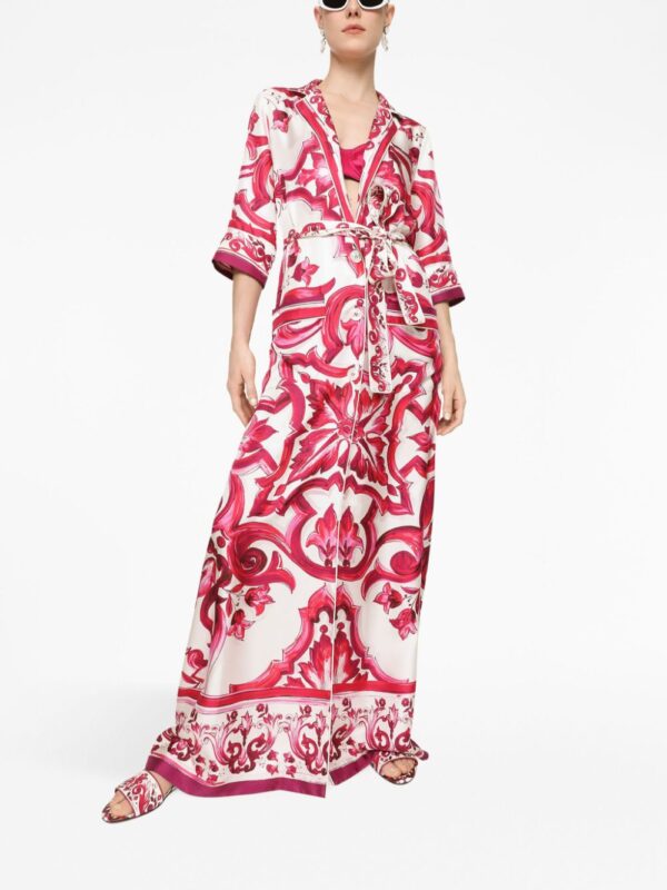Dolce & Gabbana Majolica V-neck maxidress - Image 2
