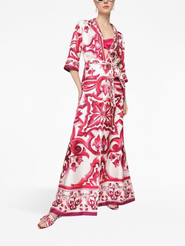 Dolce & Gabbana Majolica V-neck maxidress - Image 3