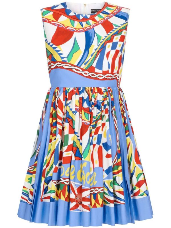 Dolce & Gabbana  Carretto-print mini dress