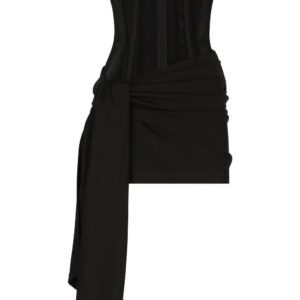 Dolce & Gabbana draped bustier minidress