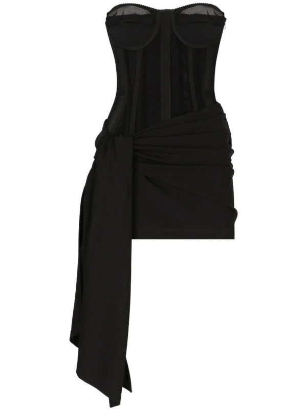 Dolce & Gabbana  draped bustier minidress