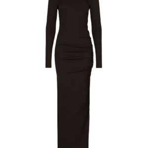 Dolce & Gabbana high-neck long-sleeves maxi dress