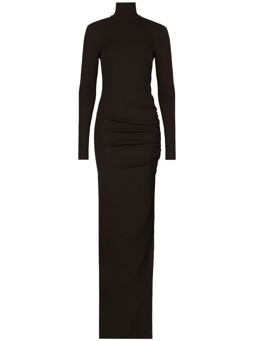 Dolce & Gabbana high-neck long-sleeves maxi dress