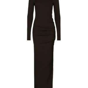 Dolce & Gabbana high-neck long-sleeves maxi dress