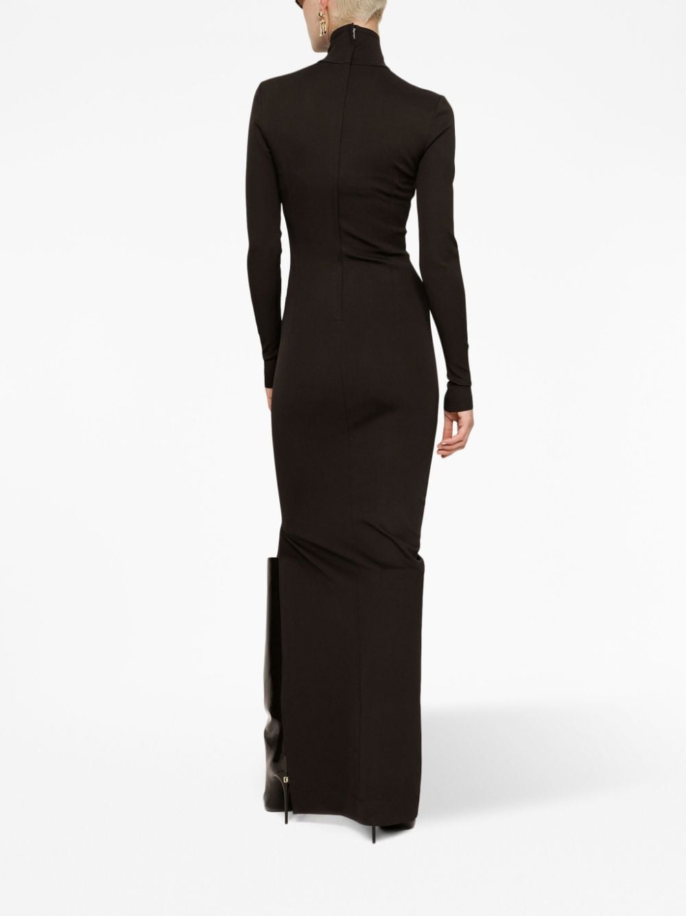 Dolce & Gabbana high-neck long-sleeves maxi dress - Image 4