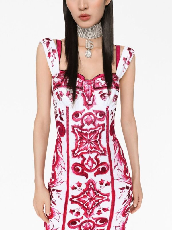 Dolce & Gabbana graphic-print sleeveless dress - Image 3