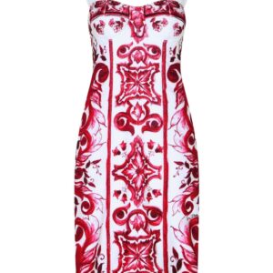 Dolce & Gabbana graphic-print sleeveless dress