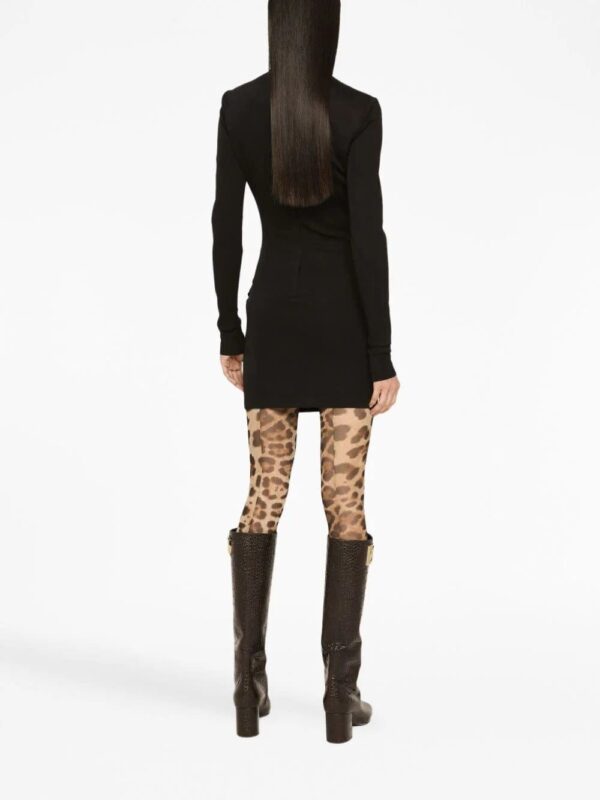 Dolce & Gabbana  ruched high-neck minidress - Image 4