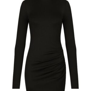 Dolce & Gabbana ruched high-neck minidress