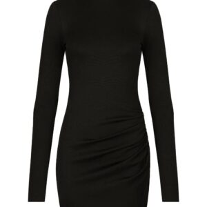 Dolce & Gabbana  ruched high-neck minidress