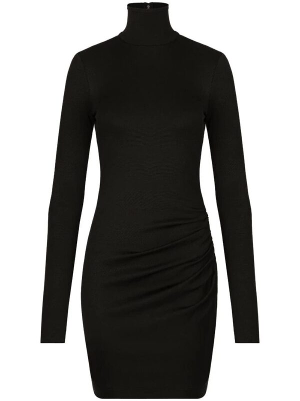 Dolce & Gabbana  ruched high-neck minidress