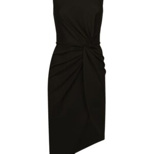 Dolce & Gabbana draped sleeveless midi dress