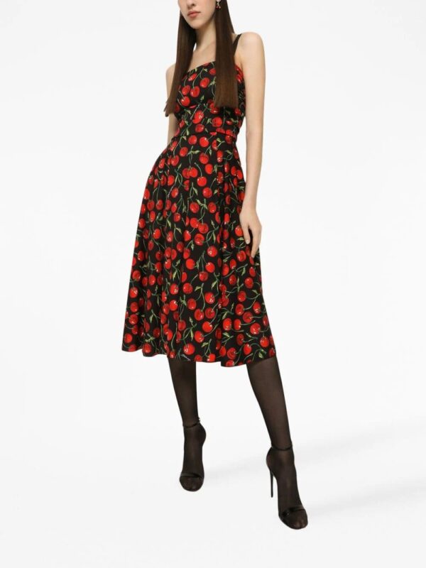 Dolce & Gabbana  graphic-print square-neck dress - Image 2