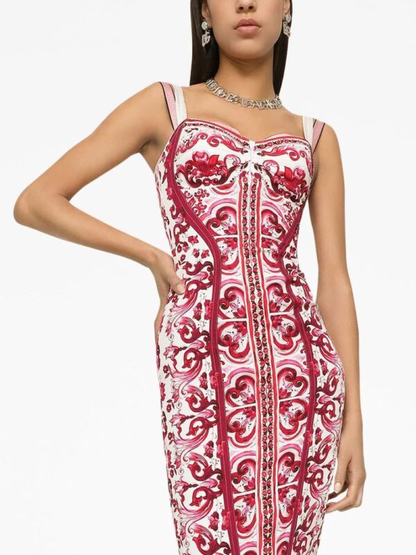 Dolce & Gabbana  Majolica-print corset dress - Image 2