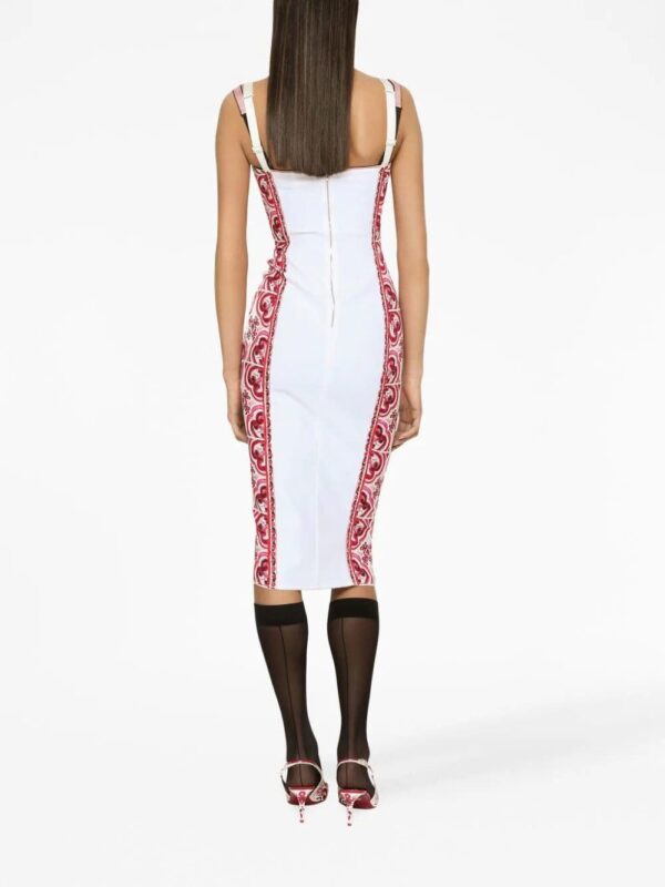 Dolce & Gabbana  Majolica-print corset dress - Image 2