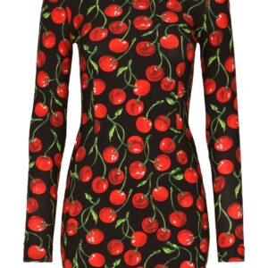 Dolce & Gabbana cherry-print minidress