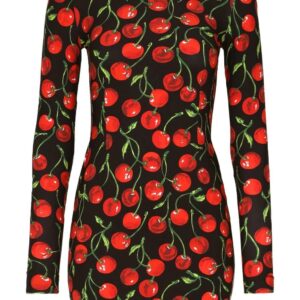 Dolce & Gabbana cherry-print minidress