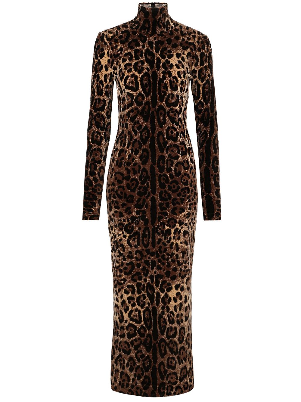 Dolce & Gabbana leopard-print mid-length dress