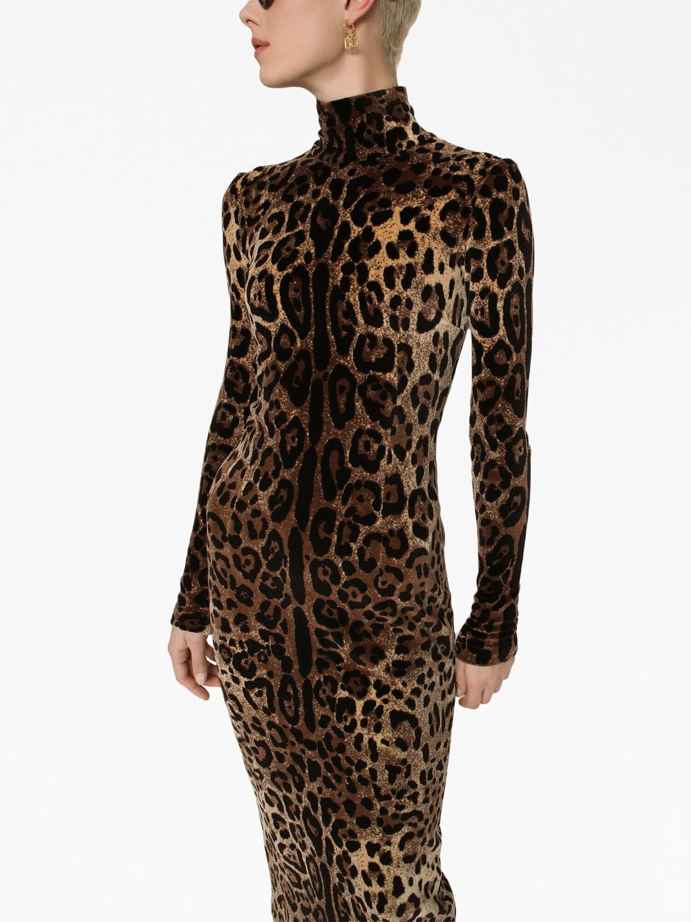 Dolce & Gabbana leopard-print mid-length dress - Image 2