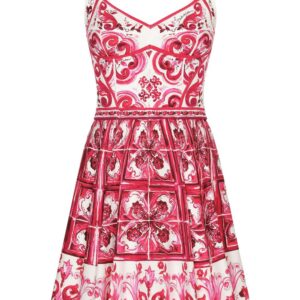 Dolce & Gabbana graphic-print sleeveless dress