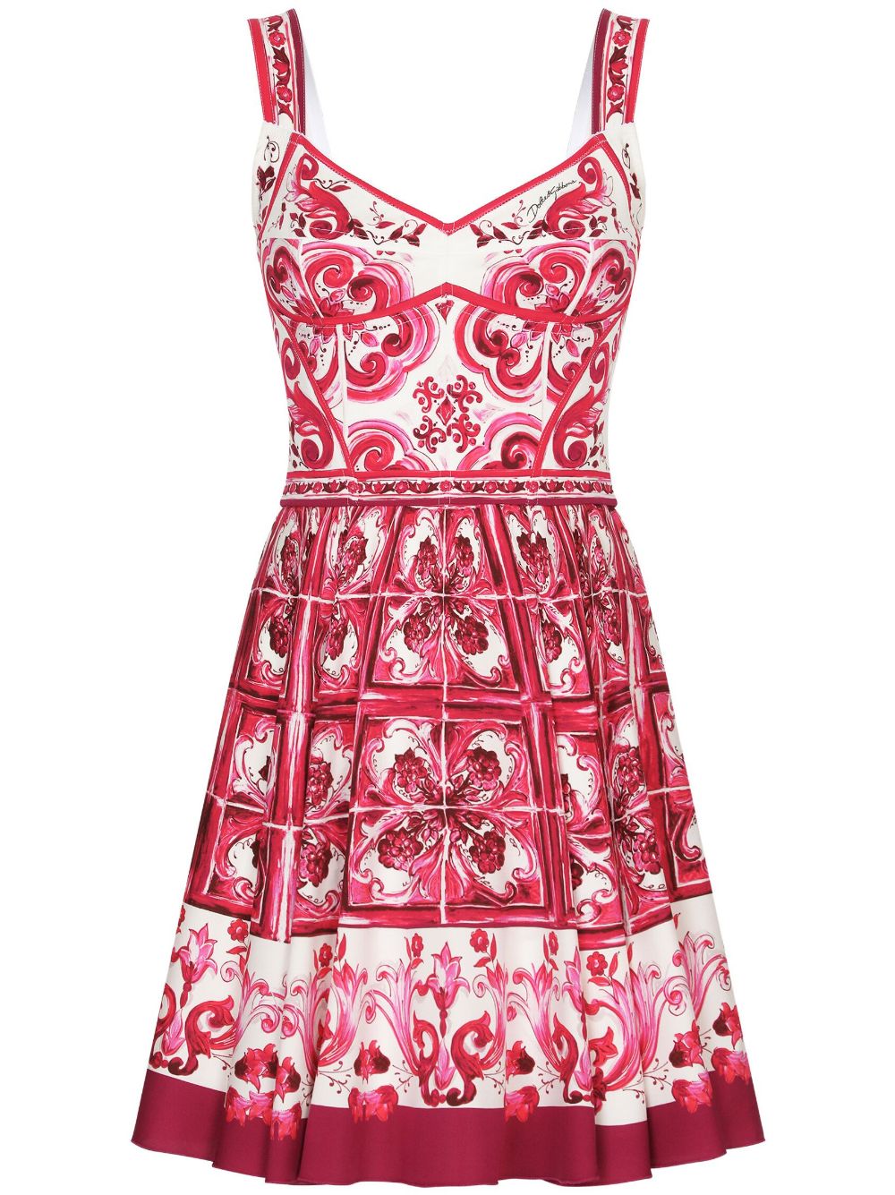 Dolce & Gabbana graphic-print sleeveless dress