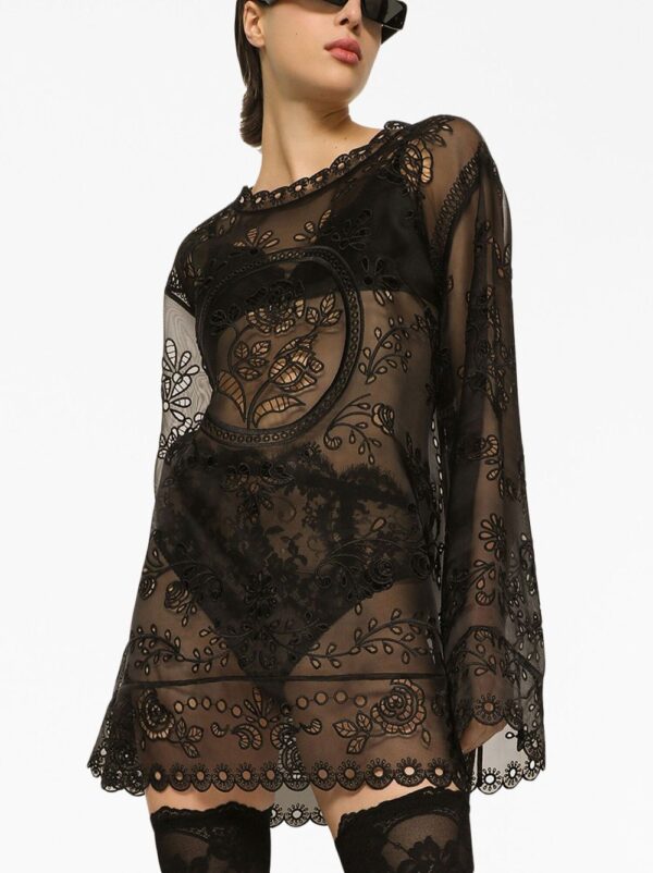 Dolce & Gabbana semi-sheer lace dress