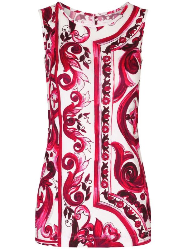 Dolce & Gabbana  Majolica print tank top