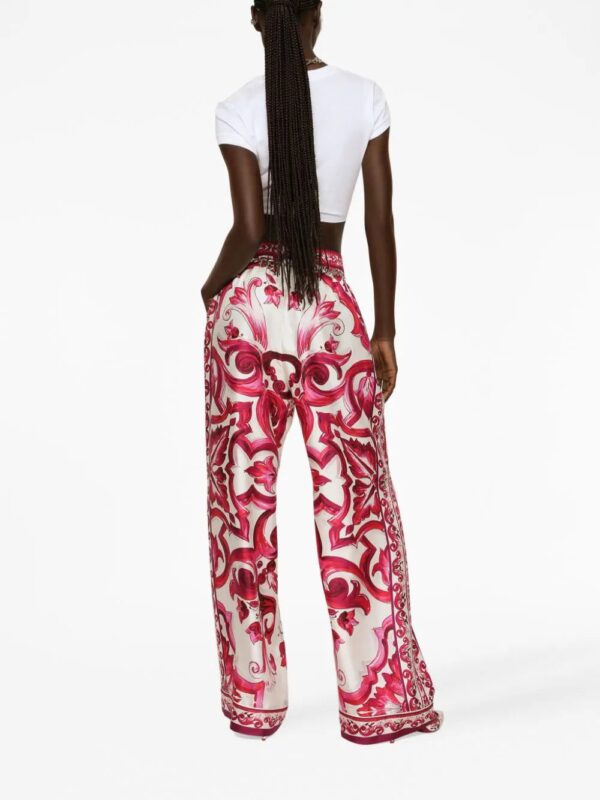Dolce & Gabbana  logo-embroidered tie-waist T-shirt - Image 3