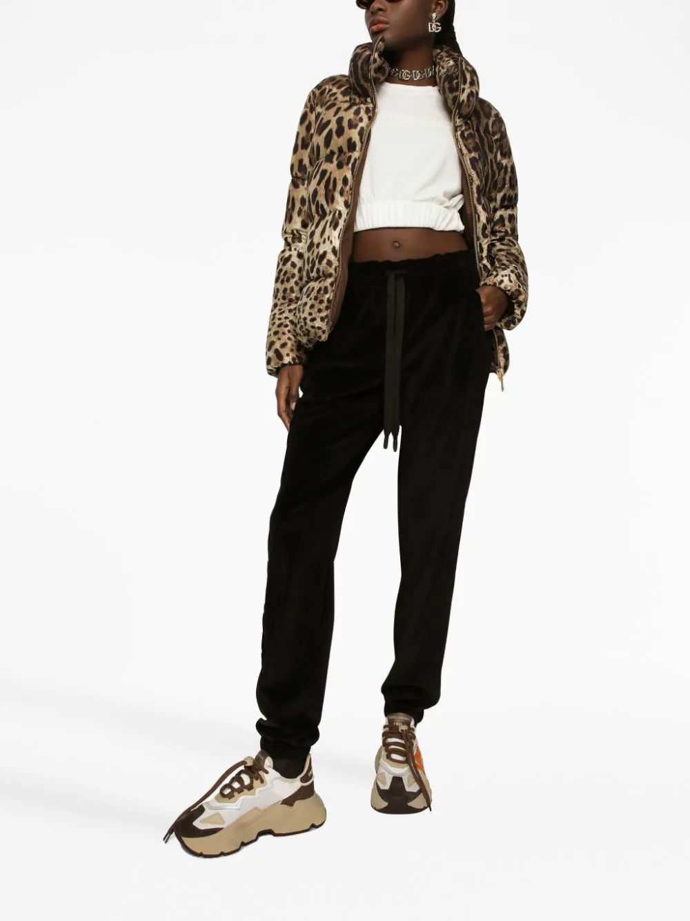 Dolce & Gabbana leopard-print padded jacket - Image 2