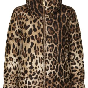 Dolce & Gabbana  leopard-print padded jacket