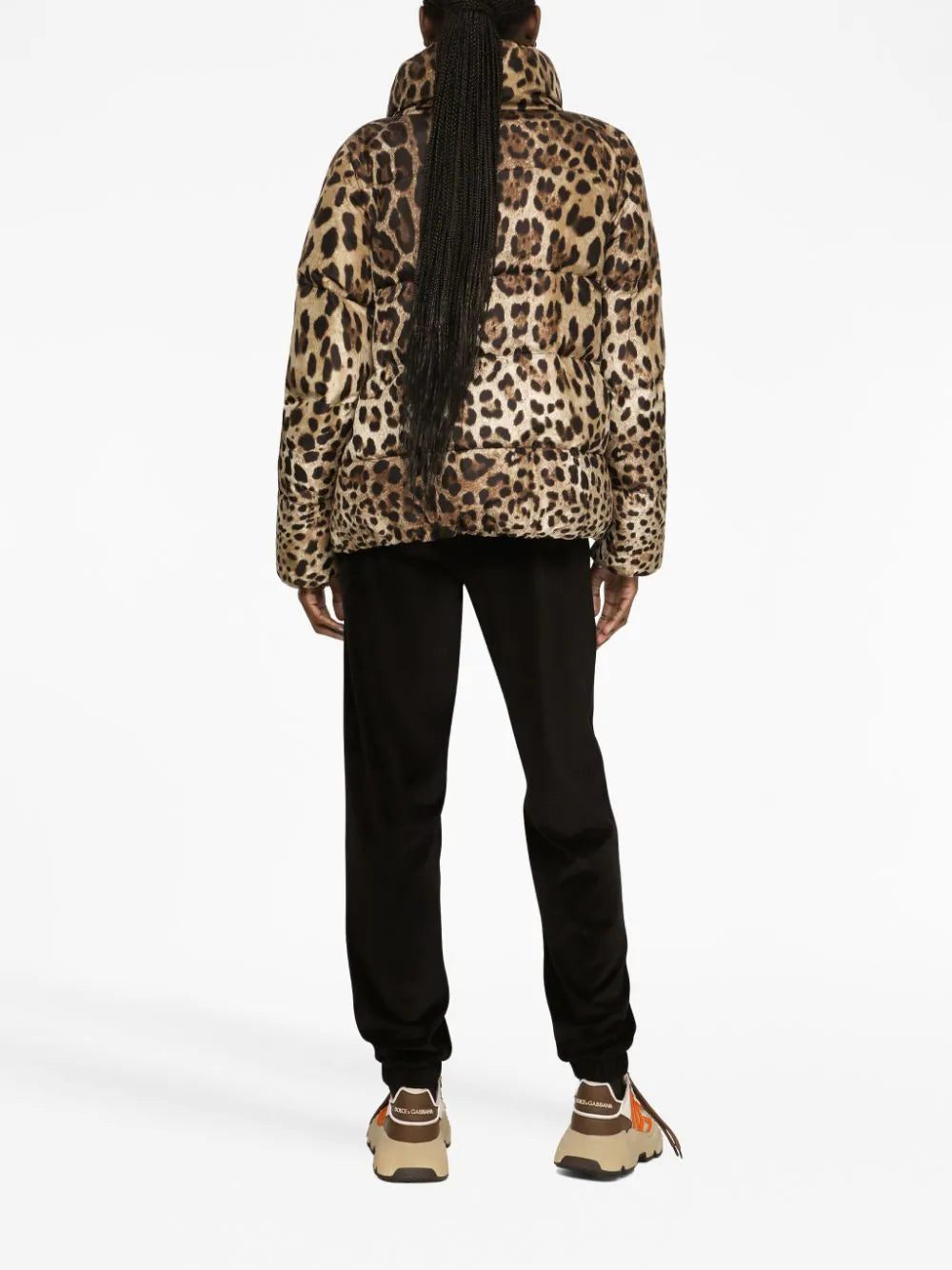 Dolce & Gabbana leopard-print padded jacket - Image 4