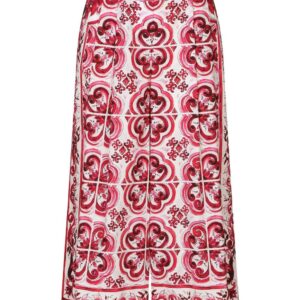 Dolce & Gabbana  Majolica-print cropped culottes