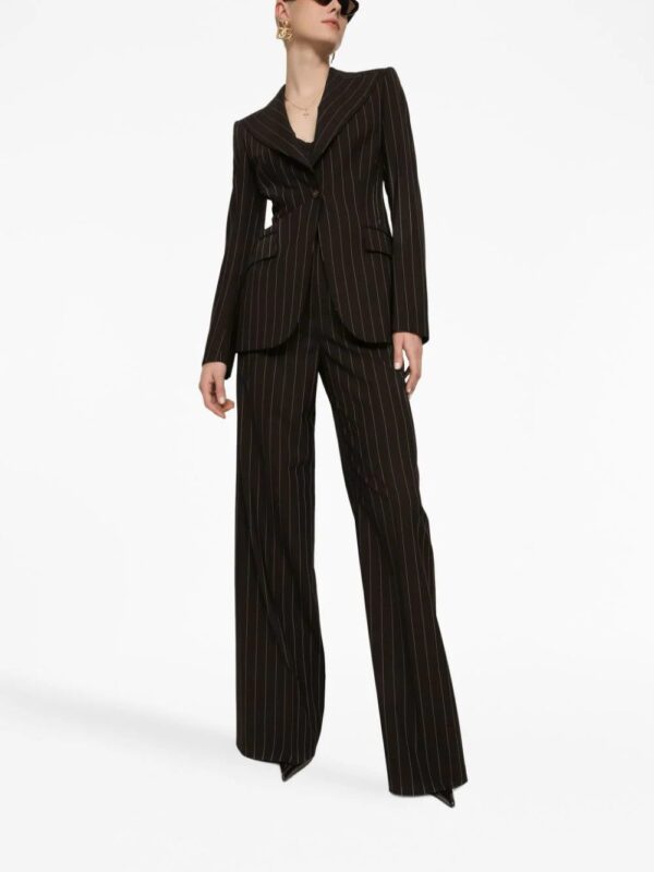 Dolce & Gabbana  pinstripe-print wide-leg trousers - Image 2