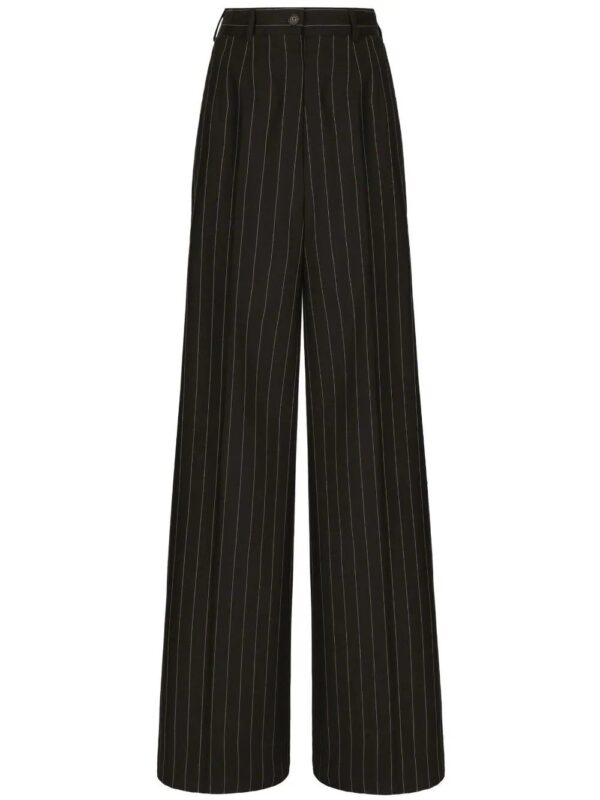 Dolce & Gabbana  pinstripe-print wide-leg trousers