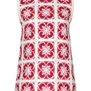 Dolce & Gabbana  Majolica crochet-knit minidress