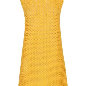 Dolce & Gabbana sleeveless crochet-knit mini dress