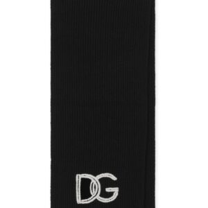 Dolce & Gabbana  logo-embroidered cashmere scarf