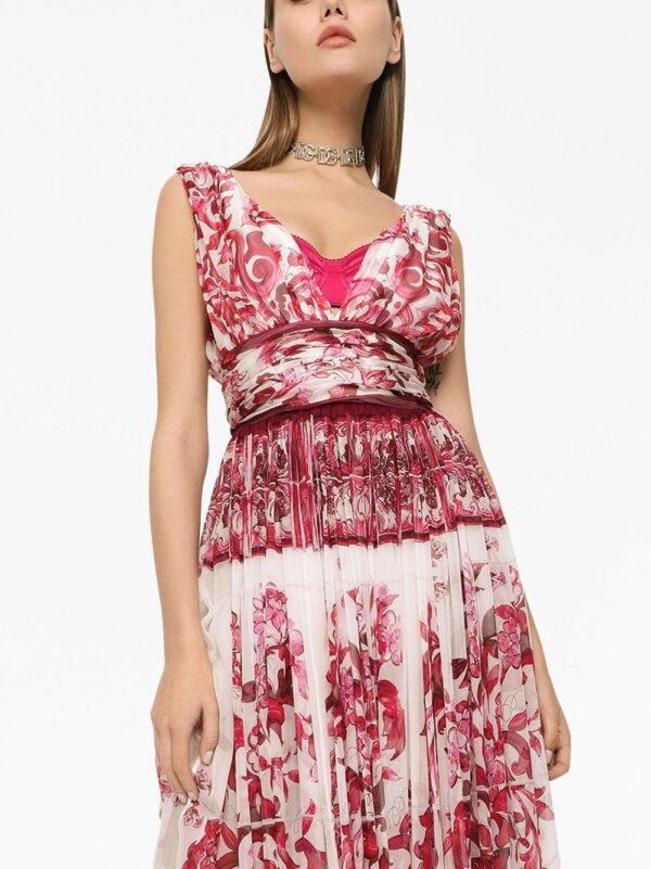 Dolce & Gabbana Majolica-print maxi dress - Image 2