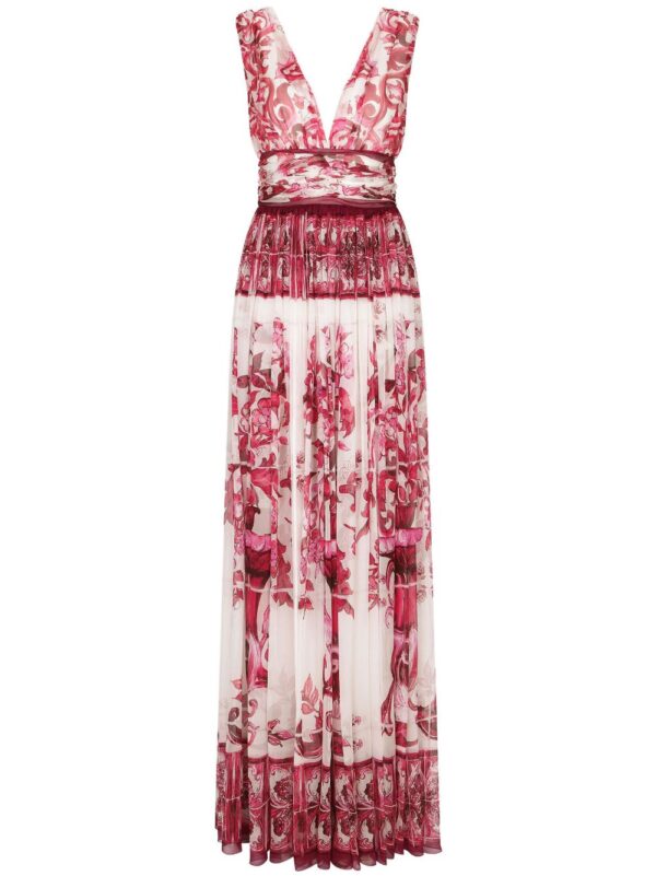 Dolce & Gabbana Majolica-print maxi dress