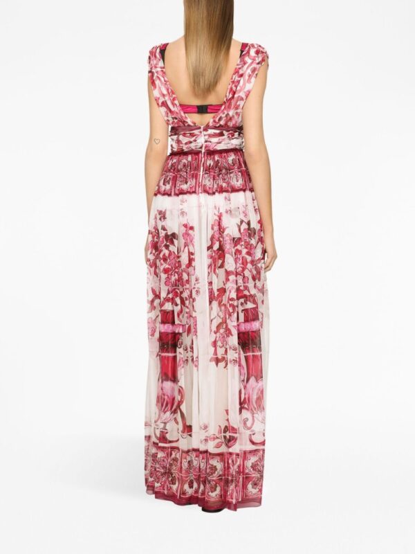 Dolce & Gabbana Majolica-print maxi dress - Image 5