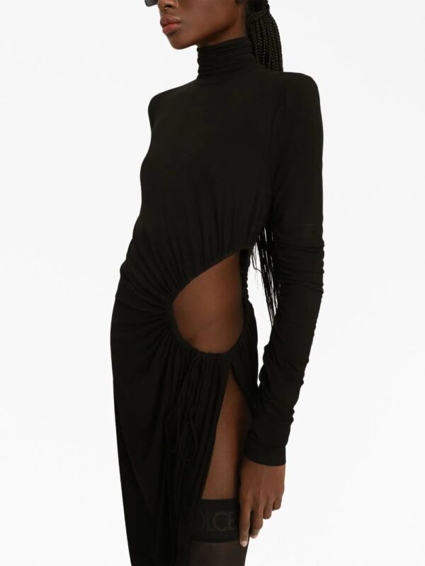 Dolce & Gabbana  cut-out high-neck midi dress - Image 4