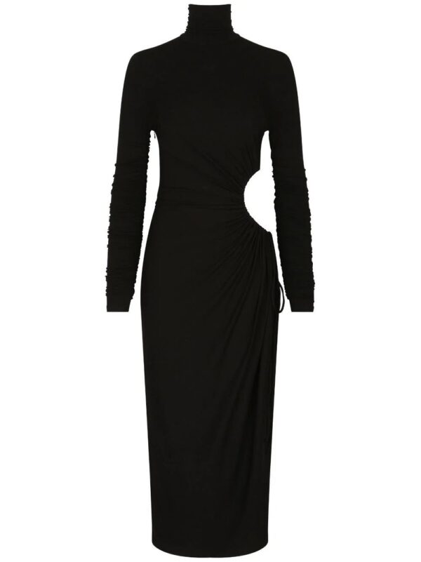 Dolce & Gabbana  cut-out high-neck midi dress