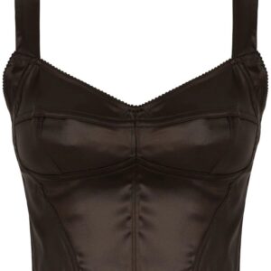 Dolce & Gabbana  satin-finish cropped corset