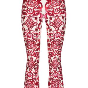 Dolce & Gabbana  Majolica-print cropped trousers