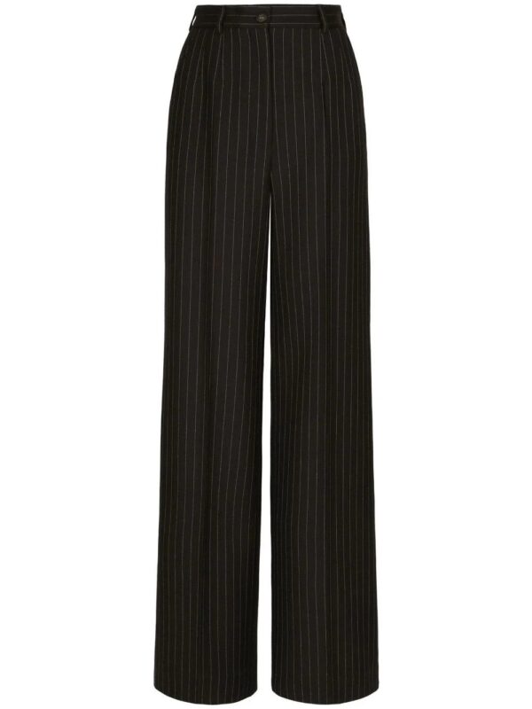 Dolce & Gabbana  pinstripe-print high-waist wide-leg trousers