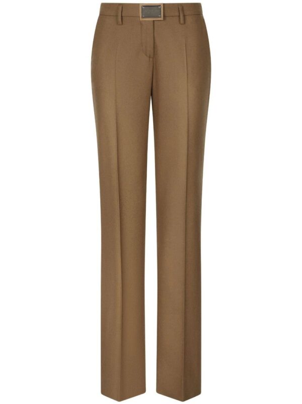 Dolce & Gabbana  logo-plaque straight-leg trousers